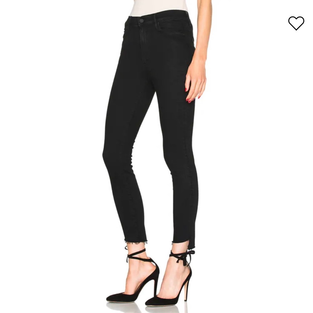Mother Stunner Zip Ankle Step Fray Jeans